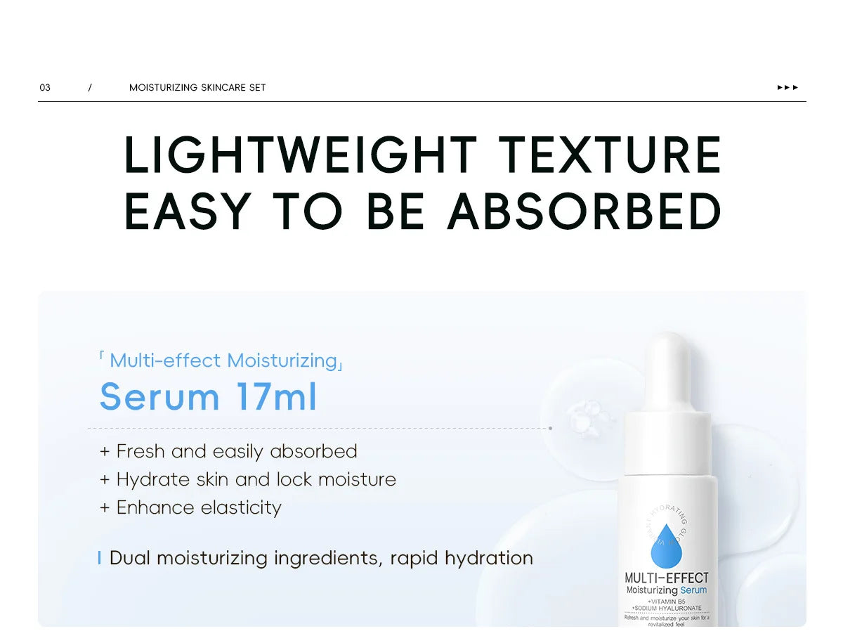 LAIKOU Nourishing Moisture Surge Hydration 3-Piece (Essence + Eye Cream + Face Cream) Skin Firming Skincare Set