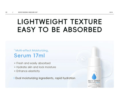 LAIKOU Nourishing Moisture Surge Hydration 3-Piece (Essence + Eye Cream + Face Cream) Skin Firming Skincare Set