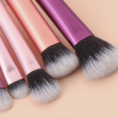 10 black Mini makeup brush Travel portable Makeup Tool Makeup Puff - Palm Brush Professional Makeup tool set