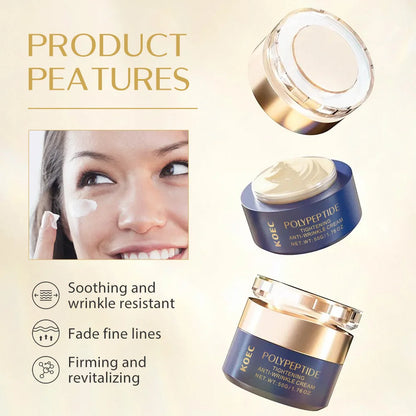 KOEC Face Cream AHA+BHA+PHA Pore Care Cream Skin Booster Serum Tightening Anti-Wrinkle Cream Deep Wrinkle Repair Night Cream