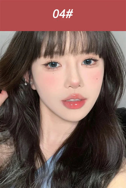 Sweet Lip Gloss Jelly Lip Glaze Moisturizing Lip Tint Mirror Waterproof Non-stick Cup Solid Makeup LipOil Lipstick Cosmetic