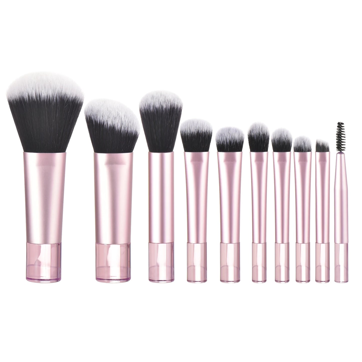 10 black Mini makeup brush Travel portable Makeup Tool Makeup Puff - Palm Brush Professional Makeup tool set