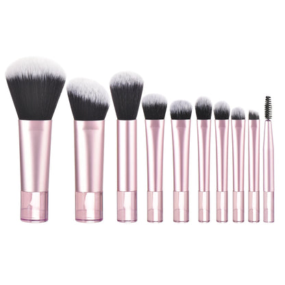 10 black Mini makeup brush Travel portable Makeup Tool Makeup Puff - Palm Brush Professional Makeup tool set