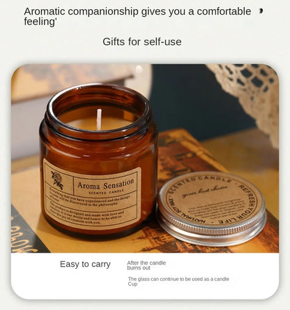 Aromatherapy essential oil candle smokeless soybean candle cup household fragrance ornament souvenir