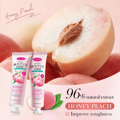 3/5pcs SADOER Peach Lactobacillus Hand Cream Anti-Drying Crack Moisturizing Brightening Repairing Hand Creams Hands Skin Care