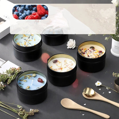 Crystal scented candles, high-end iron cans, soy wax, dried floral scented candles, wholesale scented candles, hand held gifts