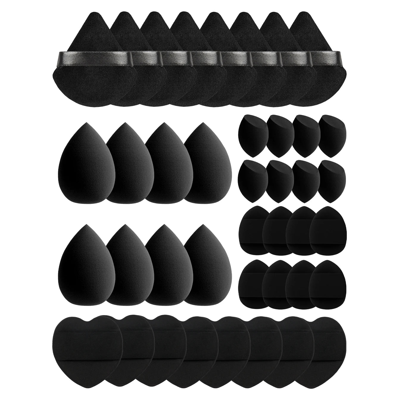 10/20/40/60Pcs Makeup Sponge, Multi-Functional Makeup Tool, Becomes Larger When Exposed to Water, Suitable for All Skin Types