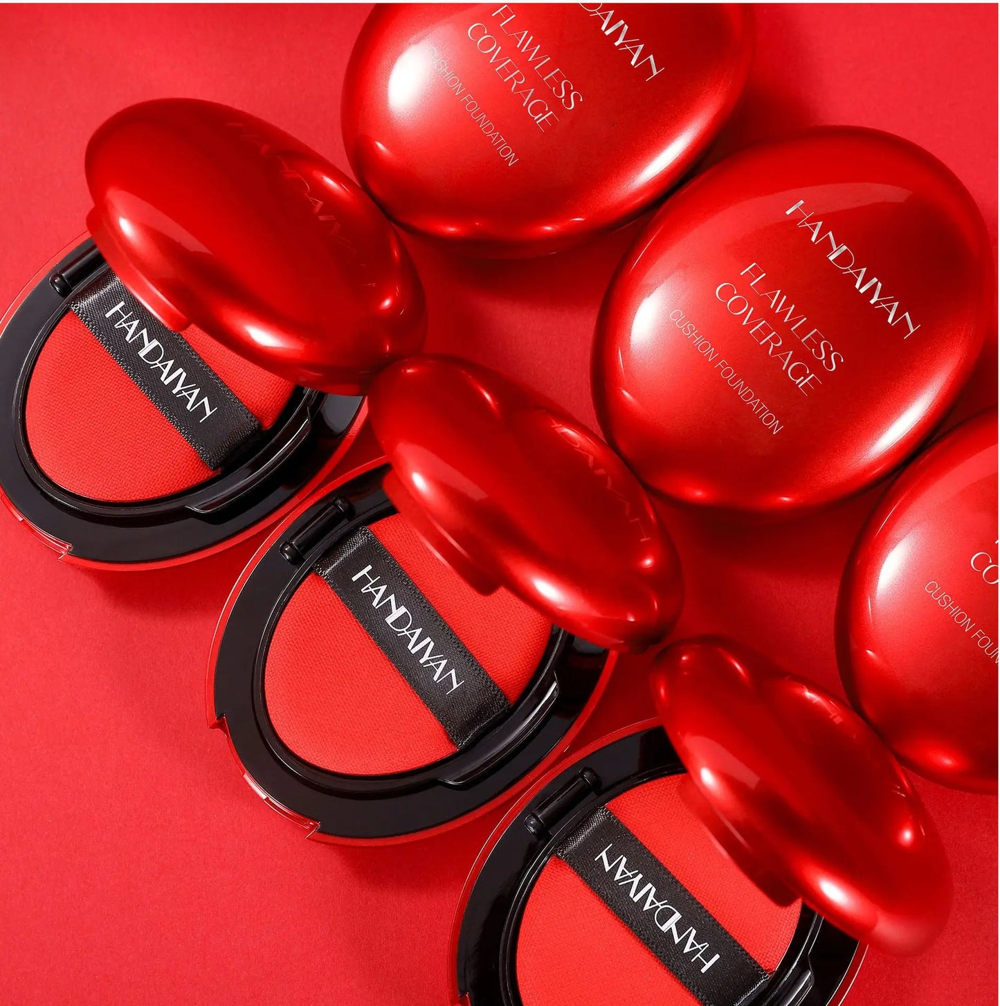 Red Shell Air Cushion Foundation Concealer Long Lasting Non-Stick Foundation