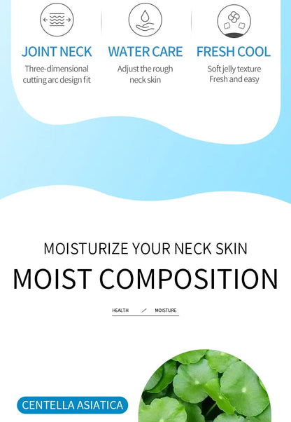 10pcs SADOER Hyaluronic Acid Neck Mask Collagen Firming Neck Masks Nourishing Brightening Beauty Moisturizing Necks Skin Care