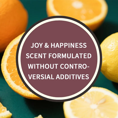 Crystal Ritual Candle | 3oz (Joy & Happiness) - Natural Soy Wax with| 30H Clean Burn, Luxury Spiritual Gift for Valentine's Day
