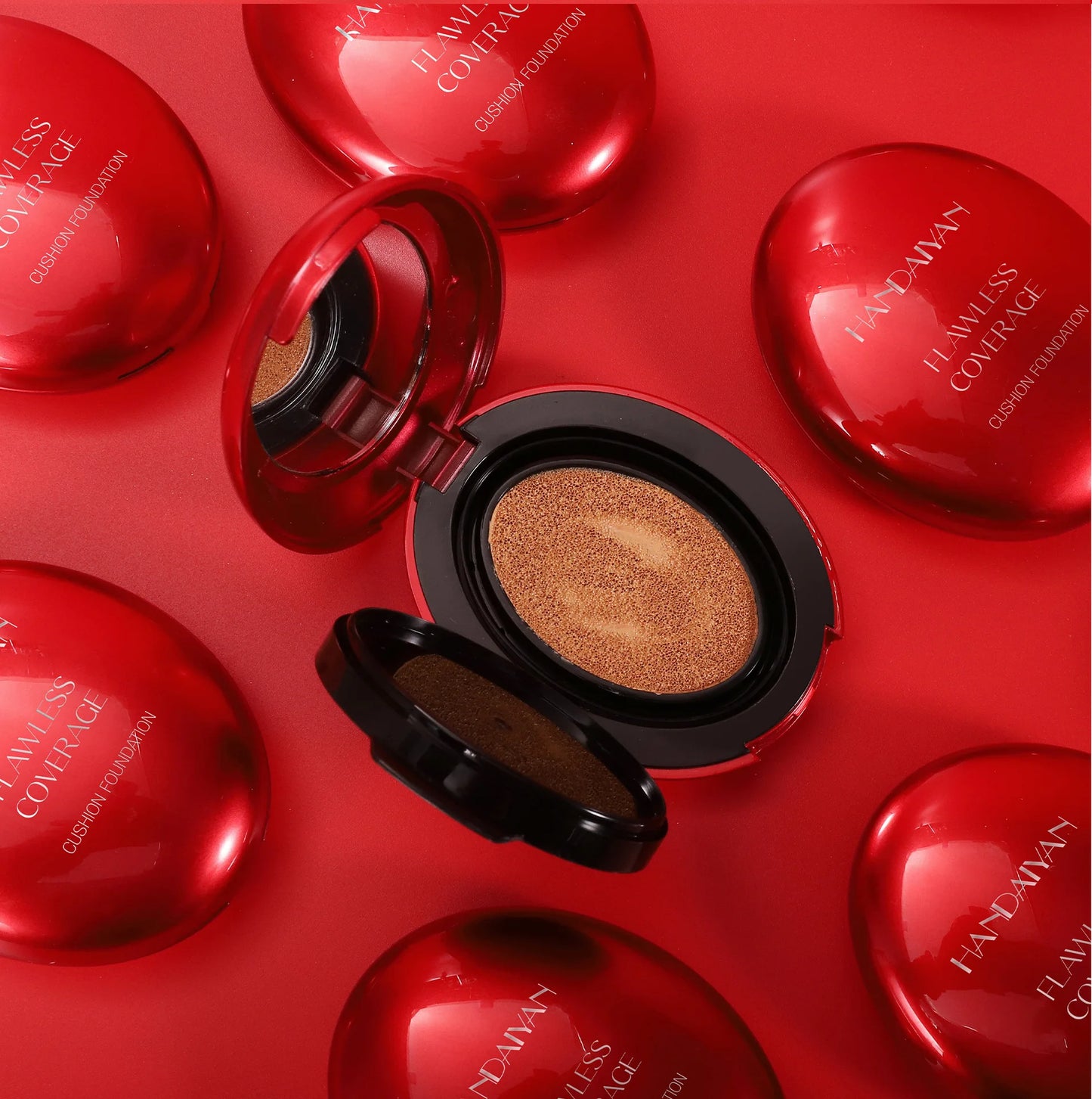 Red Shell Air Cushion Foundation Concealer Long Lasting Non-Stick Foundation