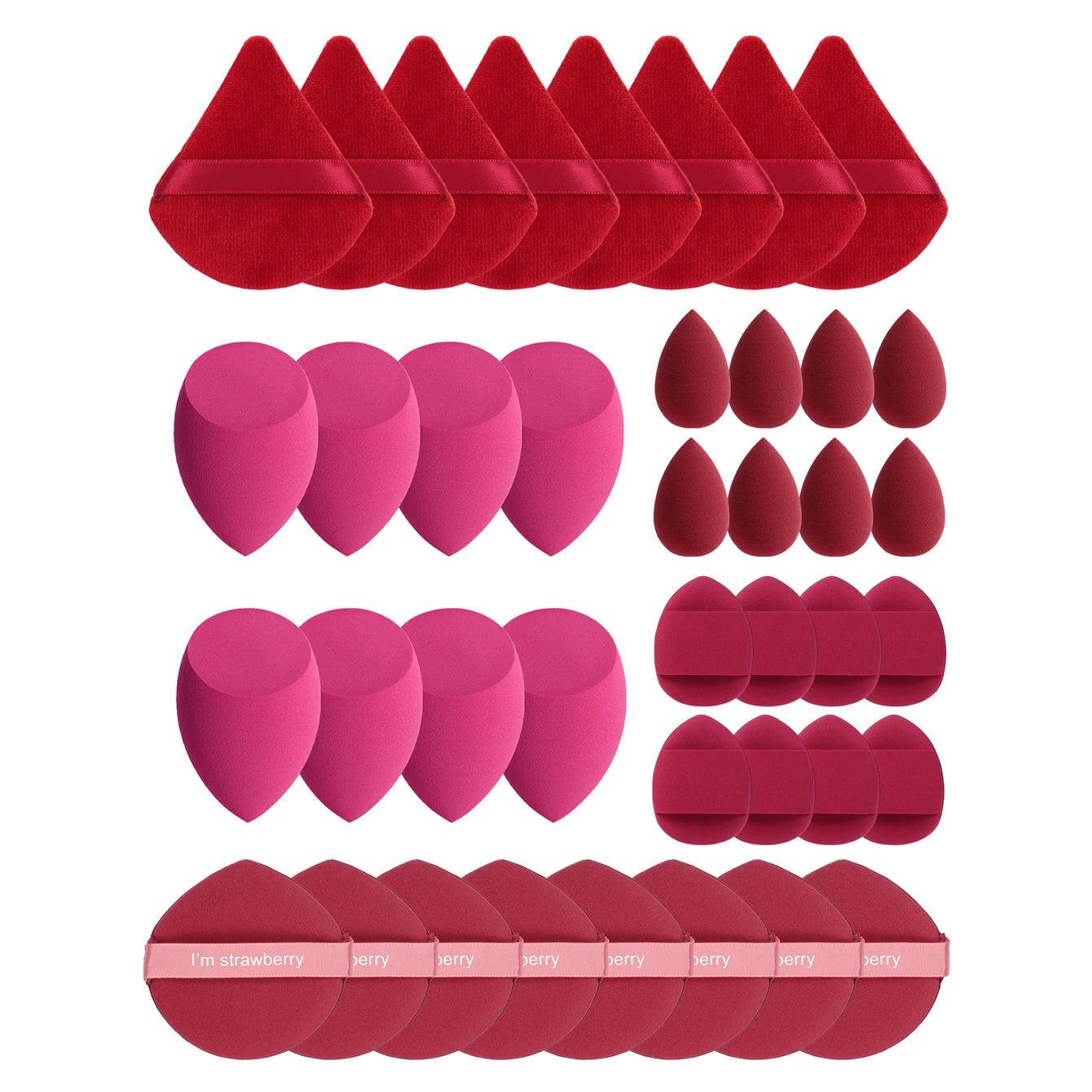 10/20/40/60Pcs Makeup Sponge, Multi-Functional Makeup Tool, Becomes Larger When Exposed to Water, Suitable for All Skin Types