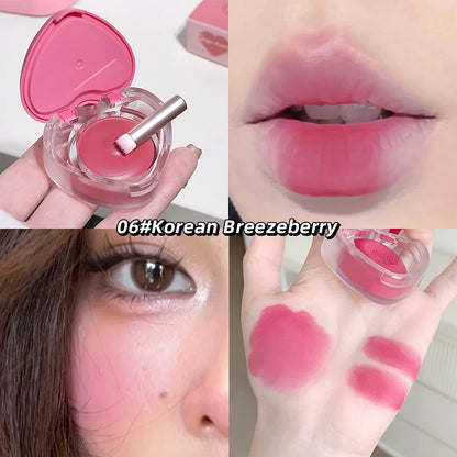 Gegebear Love Lip and Cheek Cream Matte Powder Soft Color Love Valentine's Day