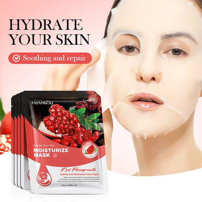 10pcs Fruits Facial Masks For Face Skincare Moisturizing Brightening Hydrating Firming Face Mask Beauty Face Skin Care Products