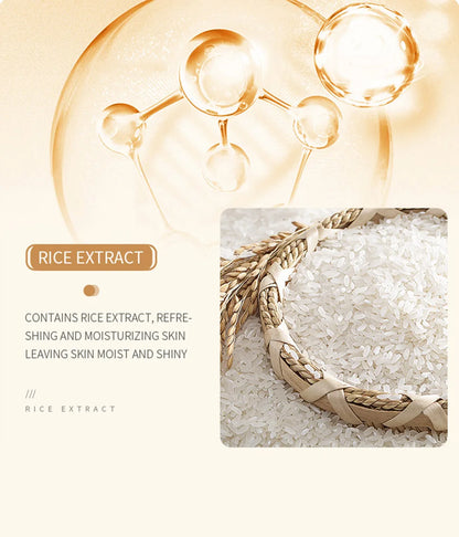 Rice Toner 70% Rice Extract Serum with Niacinamide, Rice Cleansing Foam, Deep Cleansing, Moisturizer for Dry Skin, Skin Care Set