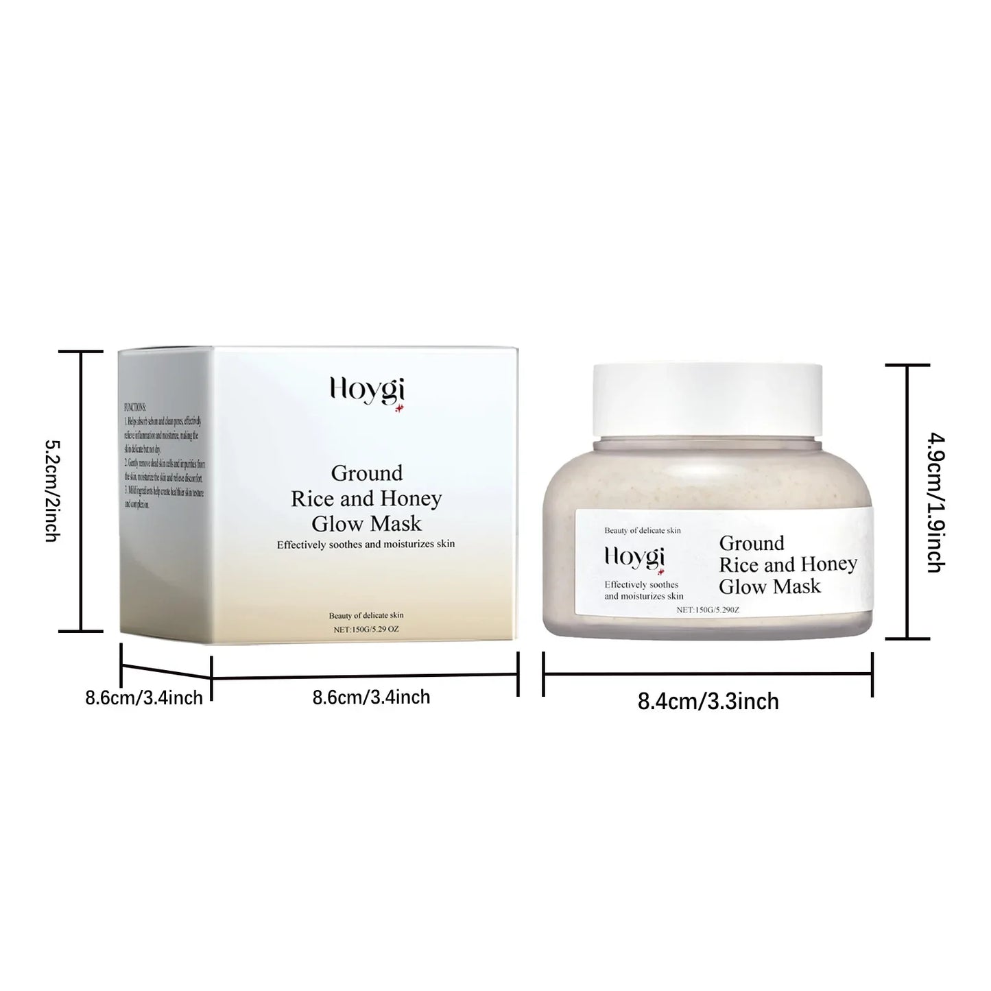 Rice Raw Pulp Mask Replenishment Moisturizing Fade Dark Spot Repair Sensitive Skin Shrink Pore Hydrating Mask Korean Skin Care