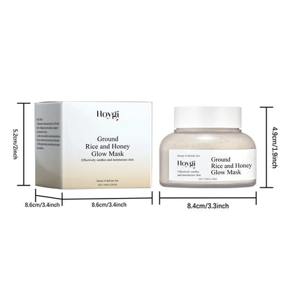 Rice Raw Pulp Mask Replenishment Moisturizing Fade Dark Spot Repair Sensitive Skin Shrink Pore Hydrating Mask Korean Skin Care