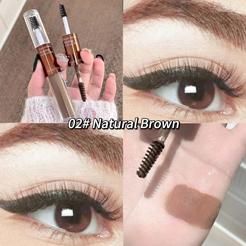 SHAQINUO Dual-Ended Eyebrow Mascara-Shape & Color with Long-Lasting Hold,Waterproof and Smudge-Proof for a Natural-Looking Finis