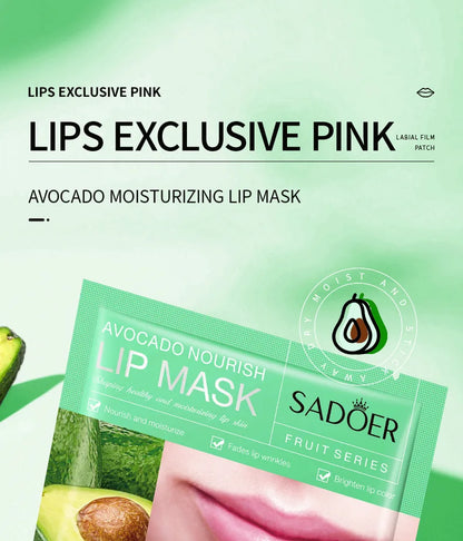 30pcs Fruits Lip Mask Moisturizing Nourishing Collagen Lip Patches Plump Lips Beauty Skincare Lips Pads Lipmask Skin Care