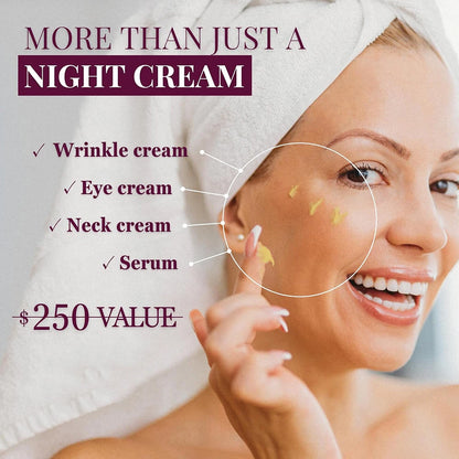KOEC Face Cream AHA+BHA+PHA Pore Care Cream Skin Booster Serum Tightening Anti-Wrinkle Cream Deep Wrinkle Repair Night Cream