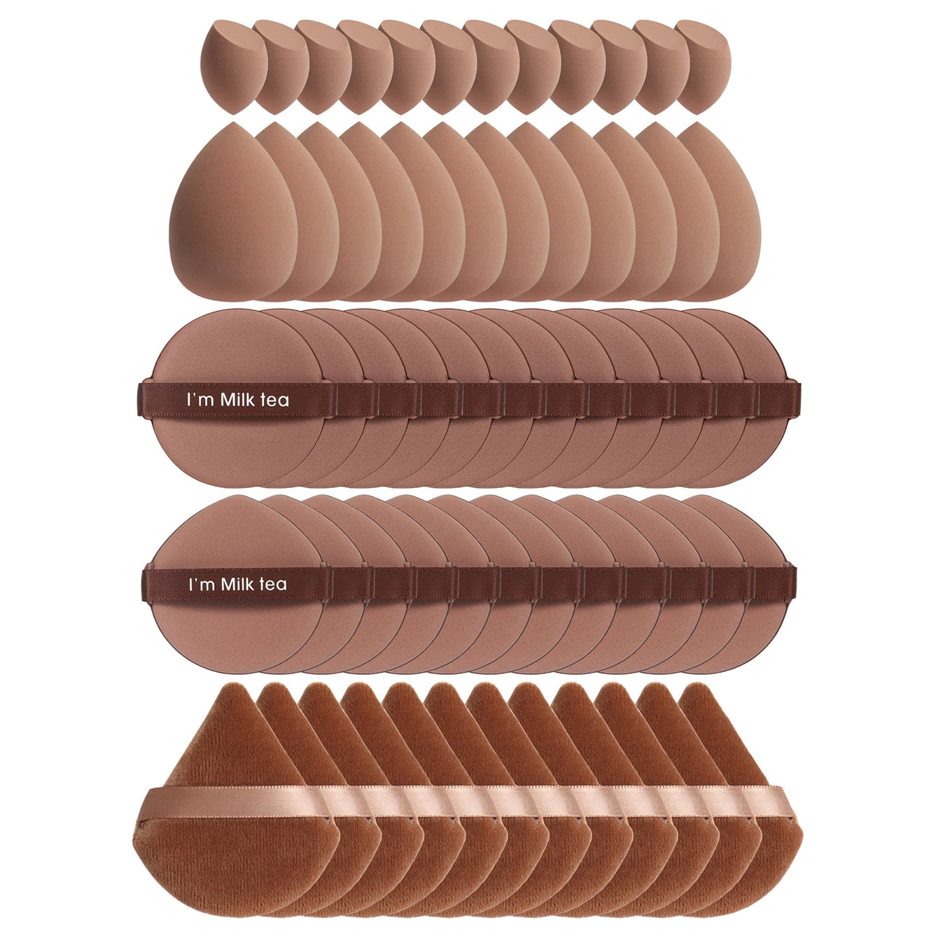 10/20/40/60Pcs Makeup Sponge, Multi-Functional Makeup Tool, Becomes Larger When Exposed to Water, Suitable for All Skin Types