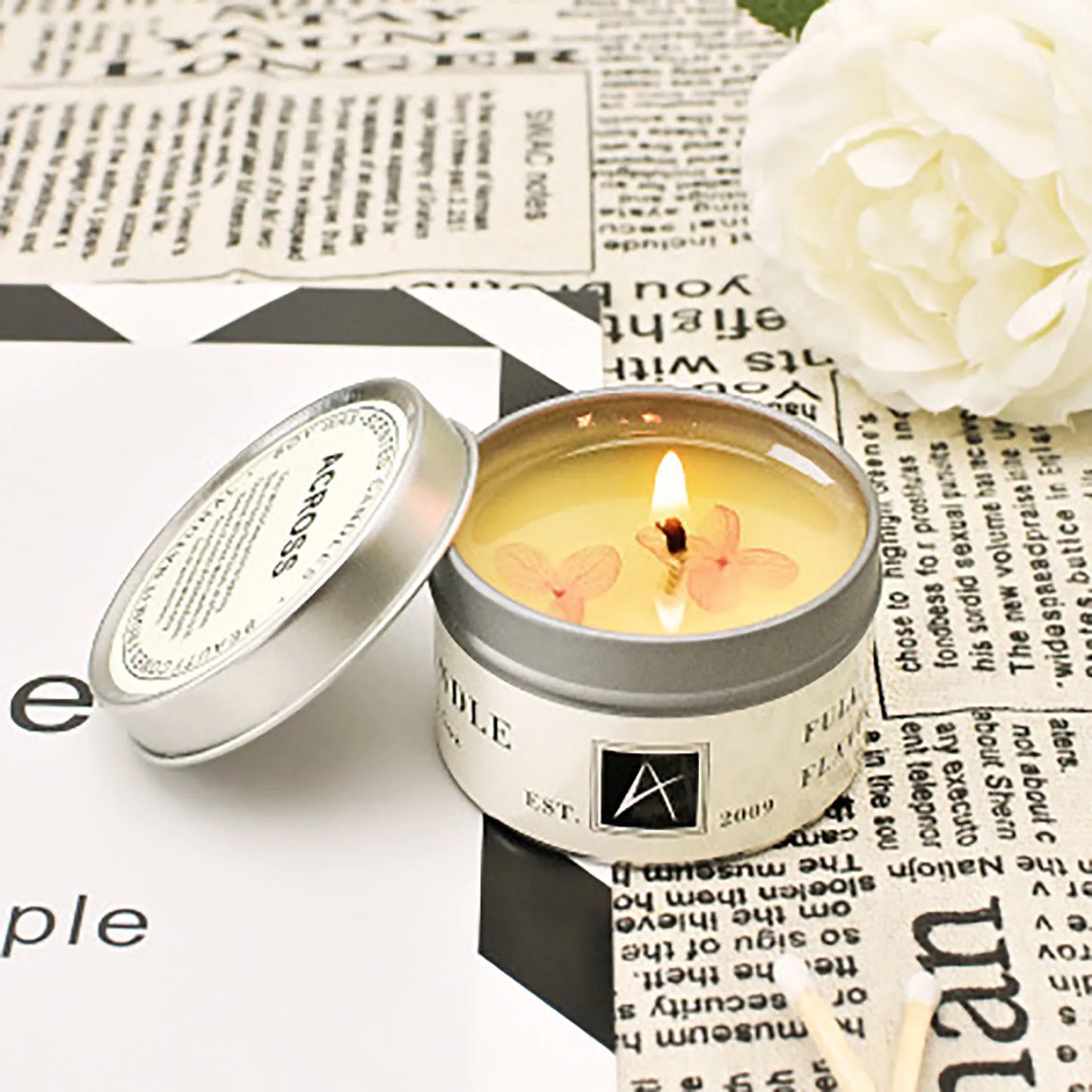 Purification Aromatherapy Natural Soy Romantic Valentine's Day Wedding Candles Home Decoration Smokeless Candle Products