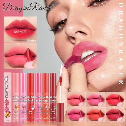 Tear-Off Lip Gloss, Waterproof and Long-Lasting, Suitable for All Skin Types, Hydrating and Moisturizing Lip Balm, Non-Fading, N