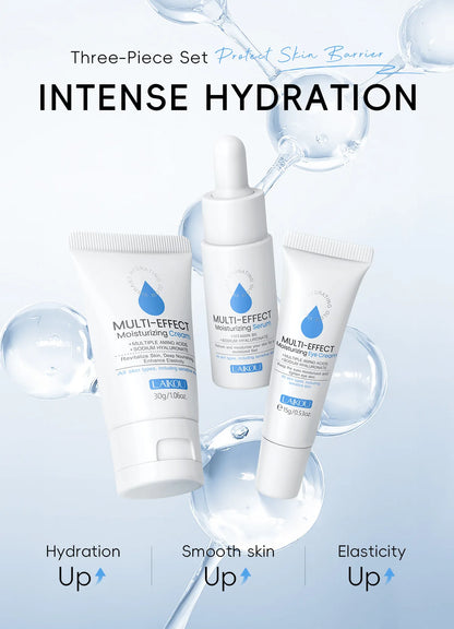 LAIKOU Nourishing Moisture Surge Hydration 3-Piece (Essence + Eye Cream + Face Cream) Skin Firming Skincare Set