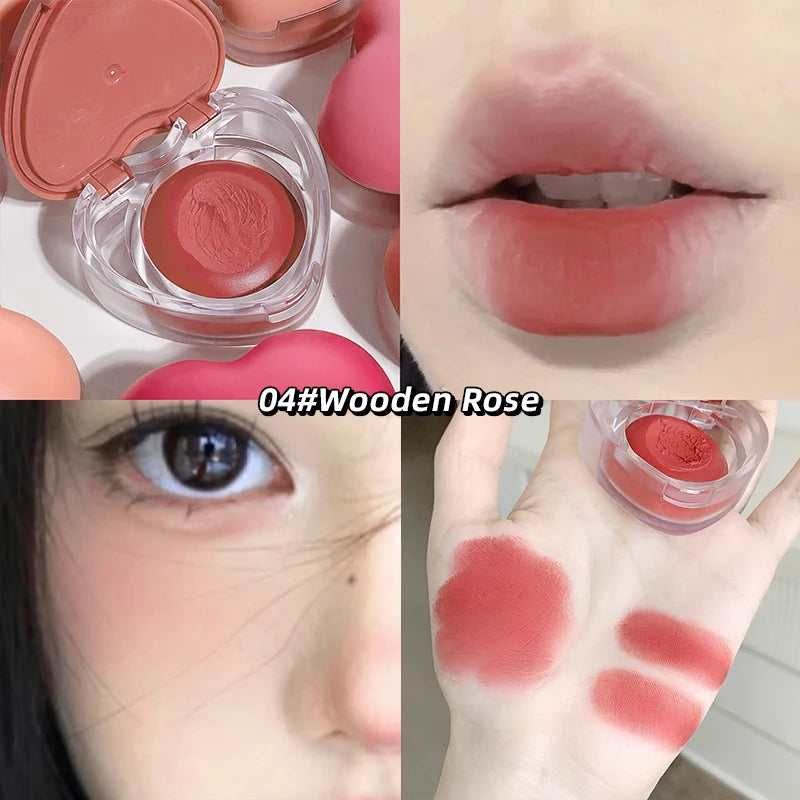 Gegebear Love Lip and Cheek Cream Matte Powder Soft Color Love Valentine's Day