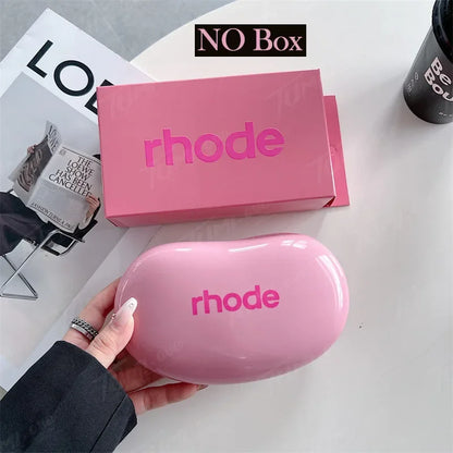 Rhode Makeup Portable Soft Silicone Storage Bag Gifts Cover Charm Woman Cosmetic Mirror Lipstick Blush Moisturizing Lip Gloss