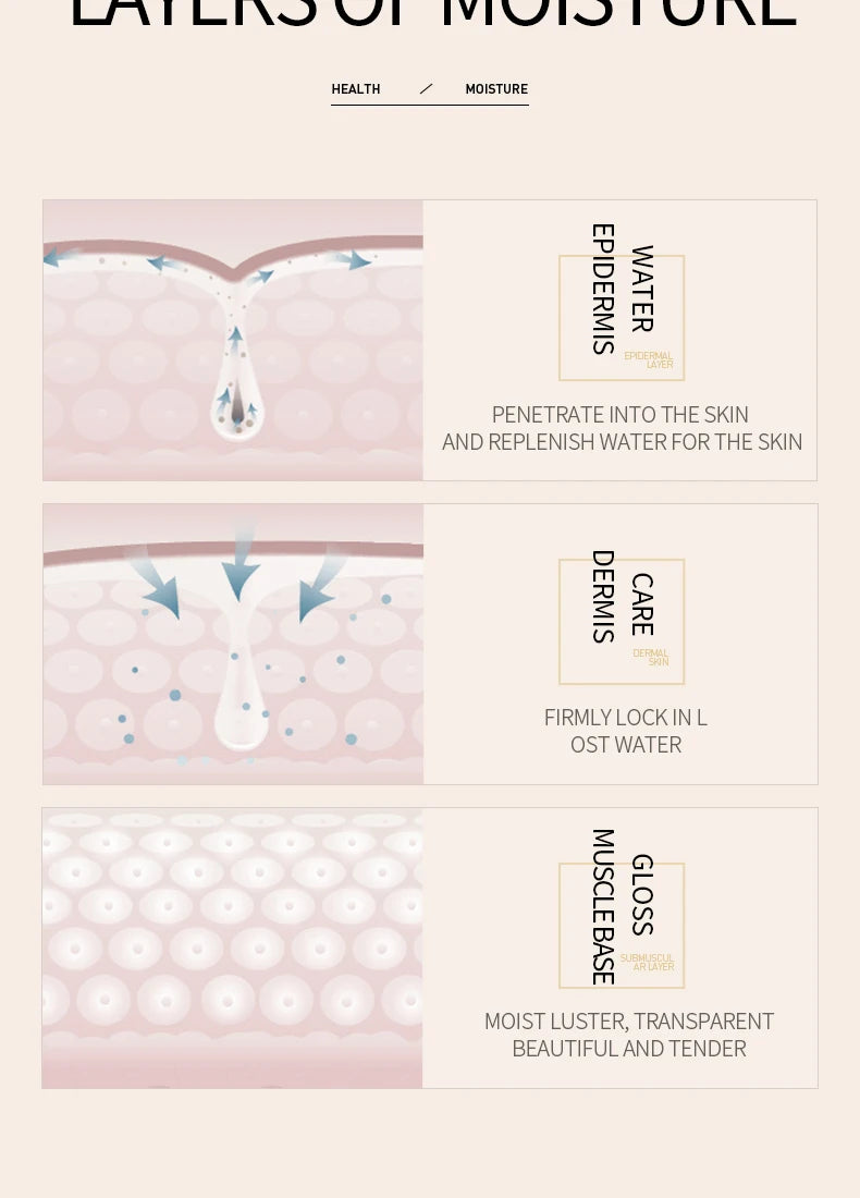 Rice hyaluronic acid essence moisturizes, moisturizes, brightens skin tone, improves skin roughness, and is a gentle serum