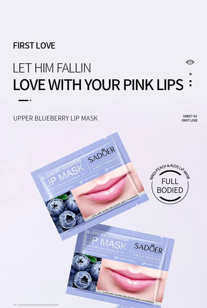 30pcs Fruits Lip Mask Moisturizing Nourishing Collagen Lip Patches Plump Lips Beauty Skincare Lips Pads Lipmask Skin Care