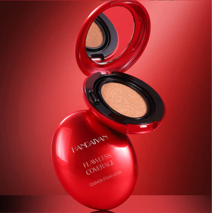 Red Shell Air Cushion Foundation Concealer Long Lasting Non-Stick Foundation
