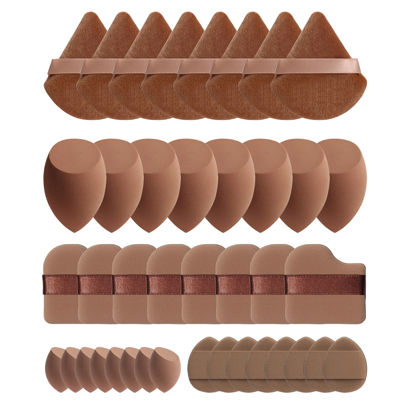 10/20/40/60Pcs Makeup Sponge, Multi-Functional Makeup Tool, Becomes Larger When Exposed to Water, Suitable for All Skin Types