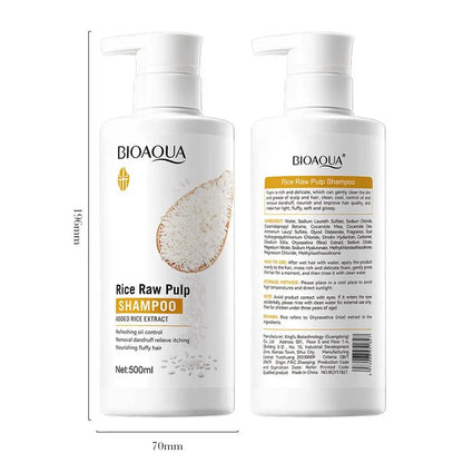 Rice Moisturizing Shampoo Hair Strengthening Shampoo For Hair Cleansing Brittle And Dry Hair Moisturizer For Dry Oily Hair For