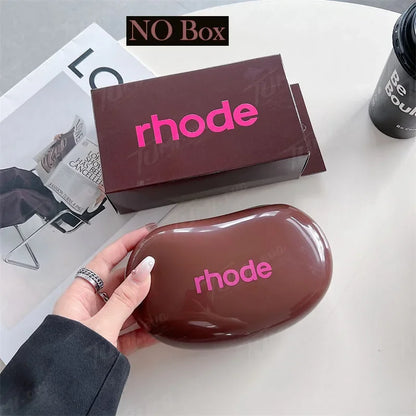 Rhode Makeup Portable Soft Silicone Storage Bag Gifts Cover Charm Woman Cosmetic Mirror Lipstick Blush Moisturizing Lip Gloss