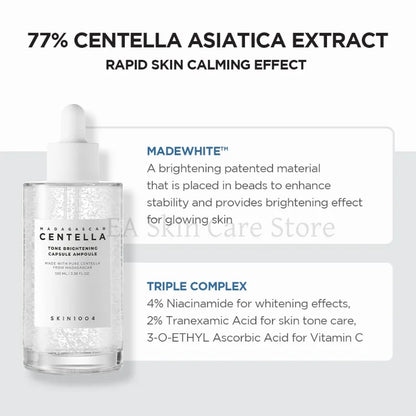 SKIN1004 Centella Skincare Coreanos Face Care 2Pcs/Set Whitening Serum Tone Brightening Capsule Ampoule Tone-up Sunscreen SPF50+