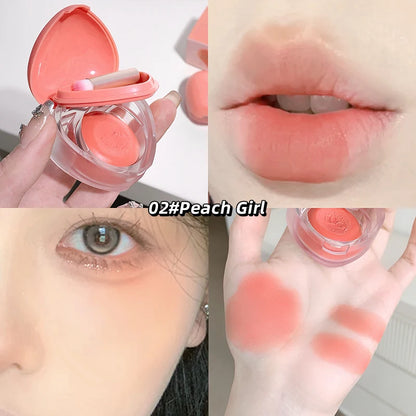 Gegebear Love Lip and Cheek Cream Matte Powder Soft Color Love Valentine's Day