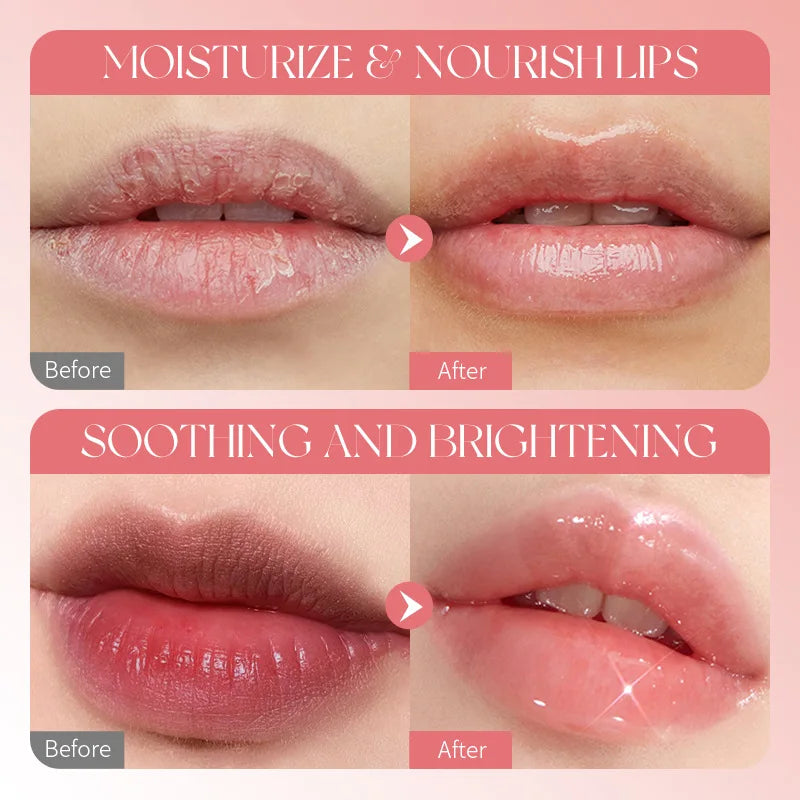 Remove Dark Lip Balm Lightening Melanin Mask Gloss Exfoliating Lip Pink Treatment Reduce Lip Lines Improve Dryness Moisturizing