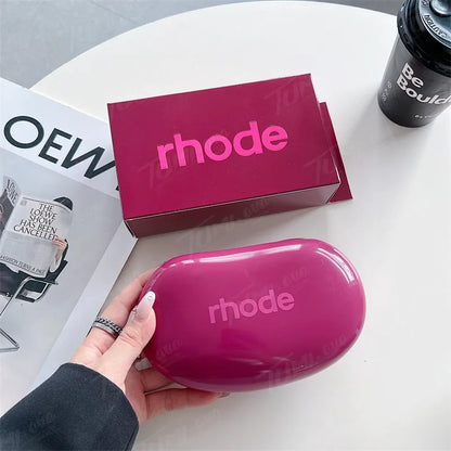 Rhode Makeup Portable Soft Silicone Storage Bag Gifts Cover Charm Woman Cosmetic Mirror Lipstick Blush Moisturizing Lip Gloss