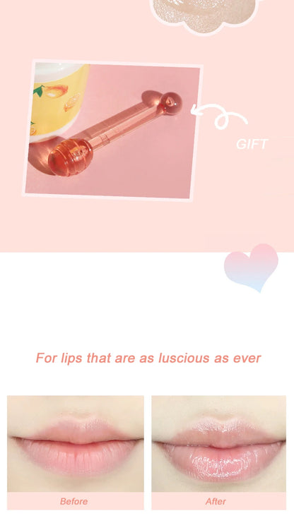 Korea Lip Sleeping Mask Colorless Makeup Lip Balm Fruit Essence Nutrious Lips Care Cream Fade Lip Lines Lipstick Primer Cosmetic