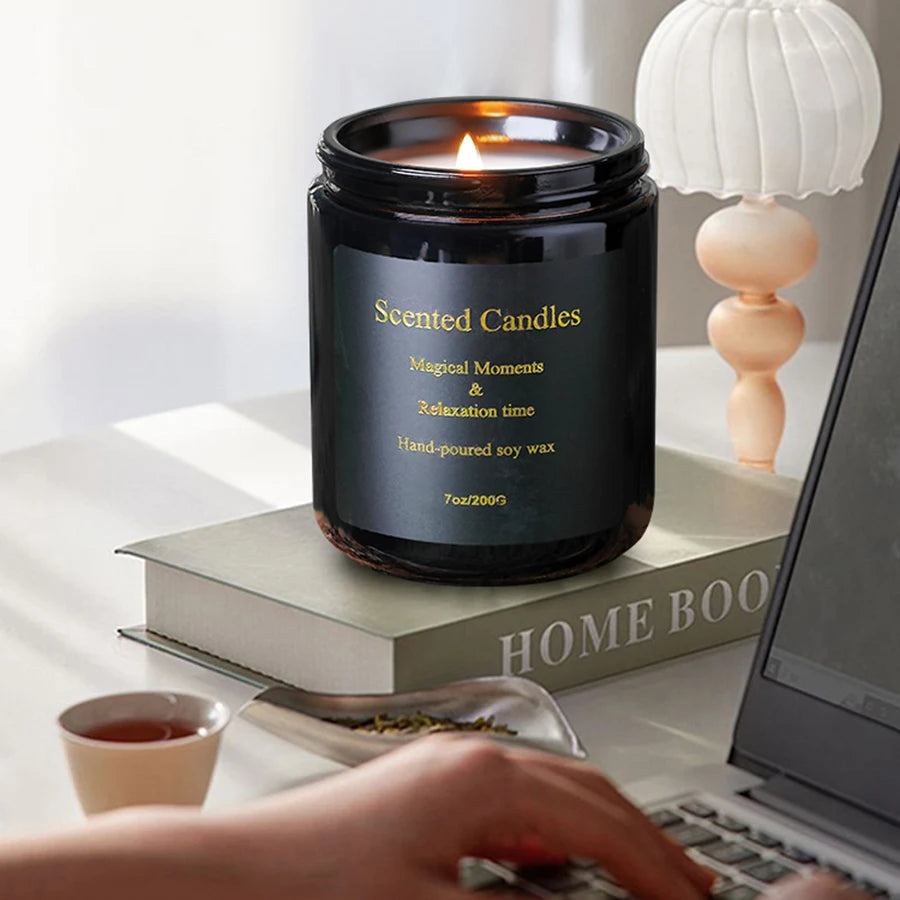 Smokeless Aromatherapy Candles Soy Wax Handmade Creative Bedroom Decoration Aromatherapy Candle Cups Handheld Gift Box