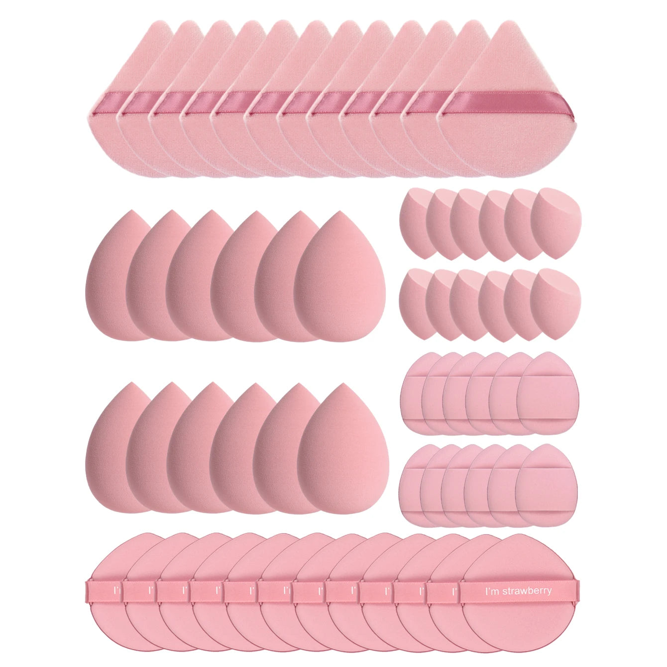 10/20/40/60Pcs Makeup Sponge, Multi-Functional Makeup Tool, Becomes Larger When Exposed to Water, Suitable for All Skin Types