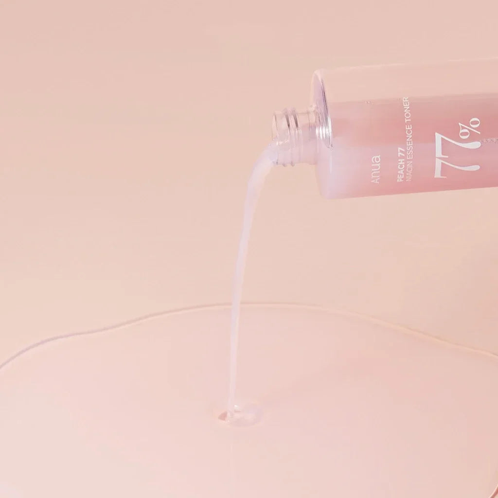 Anua Skin Care Peach Niacinamide Toner Essence 77 Moisturizing Calming for Sensitive Skin Brightens Skin Tone Suitable for Combination Skin