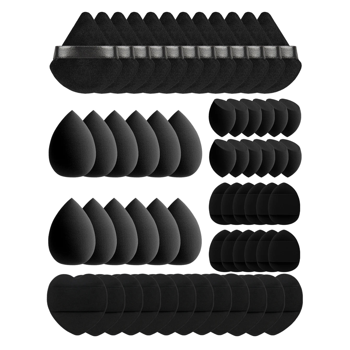 10/20/40/60Pcs Makeup Sponge, Multi-Functional Makeup Tool, Becomes Larger When Exposed to Water, Suitable for All Skin Types