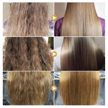 Rice Magical Keratin Hair Mask 5 Seconds Repair Damaged Frizzy Hairs Soft Smooth Shiny Moisturizing Nourish Hair Root Care
