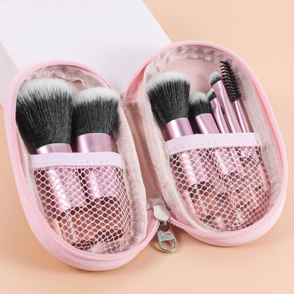 10 black Mini makeup brush Travel portable Makeup Tool Makeup Puff - Palm Brush Professional Makeup tool set