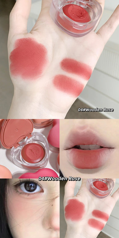 Gegebear Love Lip and Cheek Cream Matte Powder Soft Color Love Valentine's Day