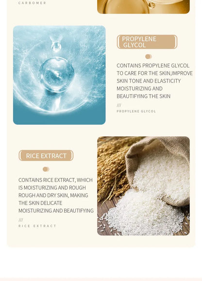 BIOAOUA Rice Puree Series Reduces Wrinkles Softens The Skin Enhances Skin Texture Moisturizes Nourishes The Skin Cleanses Face