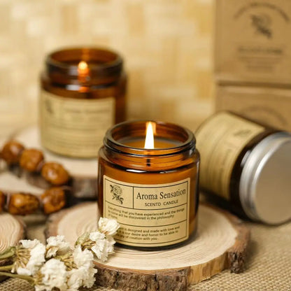 Aromatherapy essential oil candle smokeless soybean candle cup household fragrance ornament souvenir